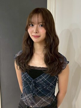 ソワンドゥブレスシエン 堀江店(soin de brace CIEN) 韓国前髪顔周りロング×レイヤーグレージュ[堀江/髪質改善]