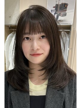 フィルムス 大阪本町(FILMS) 暗めカラー/韓国風巻き/レイヤーカット/髪質改善/縮毛矯正/本町