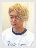 【クリアーオム草加】サーフパーマ/金髪ウェーブ