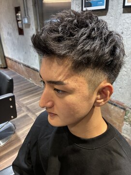 メンズココ メンズパーマ 韓国ヘア 日本橋店(MENS COCO) 【サラリーマン必見】20代アイパーフェードカット