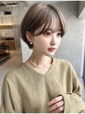 抜け感ショートボブ