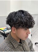 女子ウケ波巻きパーマ