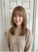 ワンホンレイヤー/ハイトーン/ストレート/髪質改善/顔周り/新宿