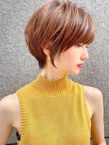 ロンドイディールバンダイ 新潟万代(Lond ideal)&nbsp;オレンジブラウン軽ふわショート