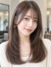 朝のうねり対策『顔まわりカット×前髪縮毛矯正』髪質改善TR付き