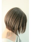 前下がりボブナチュラルブラウンストレート