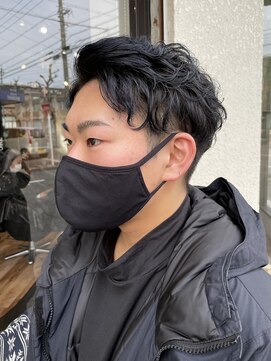 ノア(noa.) 『メンズカラー』ダークグレイッシュブルーカラー