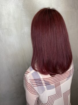 アンダーバーホワイトモデ 河内長野(_WHITE mode) ☆ ピンクレッドカラー