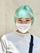 ディア(.eer)&nbsp;心斎橋/南船場*春夏シャーベットミントグリーン×小顔ミニボブ