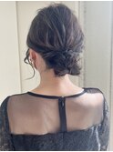 シンプルアレンジ/ヘアアレンジ/結婚式/二次会/お呼ばれヘア