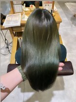 ブレンドバイハピネス(Blend by happiness) 髪質改善×ダブルカラー×グリーン×艶髪
