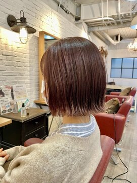 アーチ ミュウ(ARCH mew) 【ARCH mew 有浦】ミニボブ×ピンクベージュ