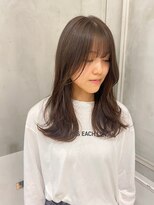 ガリカ 横浜(Gallica) 【mirei】ゆるふわセミロング顔周りレイヤー2wayバング