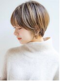 【銀座◇成田】丸み可愛いショートマチルダボブ小顔シースルー