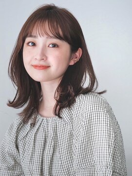 ガーデンヨコハマエスト(GARDEN YOKOHAMA est) 似合わせカット ミディアムレイヤーカット 大人ガーリー