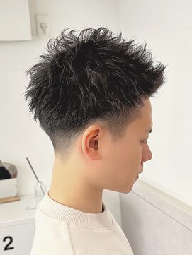 スイ(suiw) スパイキーショート！アッシュブラック【suiw】昭和町/天王寺