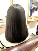 30代40代50代/黒髪スタイル/サラ艶ミディアム/月1髪質改善