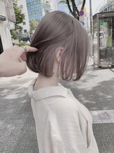 ペレ 梅田(PELE) 前髪/アンブレラカラー/こなれミディ/イメチェン/ウェーブパーマ