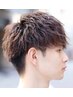 メンズツイスパ/波巻きパーマ　￥11220