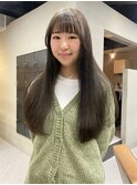 オリーブベージュ ベージュ ブリーチなしカラー/林