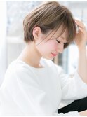 前下がりハイトーンカラー小顔ボブショートh3越谷20代30代40代