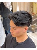 ラフカール　ニュアンスパーマ　フェード　海外風　メンズパーマ