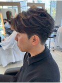 メンズ/韓国カルマパーマ/マッシュショート