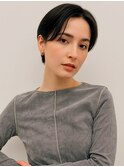 似合わせカット マッシュショート 前髪なし ハンサムショート