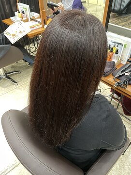ブレス ザモール郡山店 全体カラーと髪質改善トリートメント