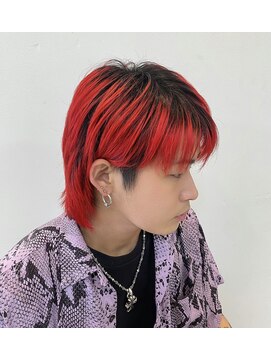 リバード(reverd) ワインレッド／シースルーウルフ