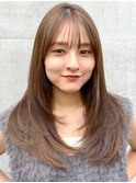 レイヤーカットサイドバング美髪モテ髪外ハネボブこなれヘア
