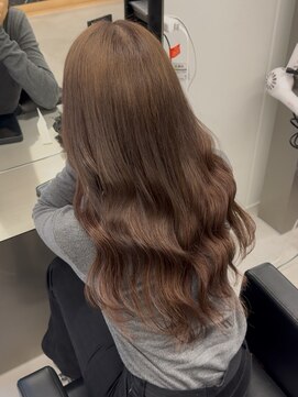 ラピステン 福岡天神 大名店(Lapis) ミルクティーブラウン/ブリーチ1回/韓国ヘア