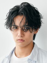 フィフス(fifth)&nbsp;原宿ツイストスパイラルパーマメンズカットセンターパートウルフ