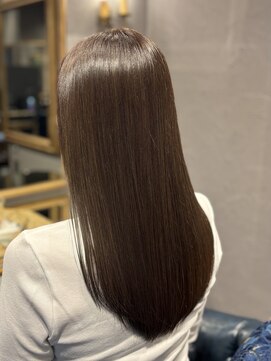 白髪ぼかし×艶髪