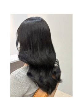 カラーハイライトハッシュカットレイヤーカットボブ髪質改善