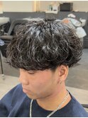 波巻きパーマ／名古屋／栄／メンズヘア