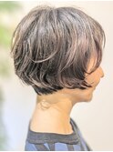 パーマショートボブ