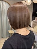 大人ガーリー/レイヤーショート/ボブ/20代30代縮毛矯正/横浜
