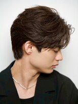 ルーシー 名古屋栄(LUCEY) センターパートニュアンスパーマフェザーパーマ波巻きパーマ