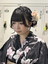 ユニークバイケンジ 町田(unique KENJE)&nbsp;浴衣アレンジ ！サイドお団子