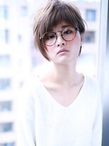 クラウドゼロ(Cloud zero)&nbsp;グレージュアシンメトリー小顔ショートバング【Cloud zero】