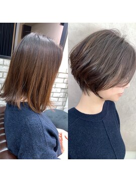 アヴァロン(AVALON) 絶壁解消×ワンカールパーマ×大人ショート