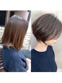 絶壁解消×ワンカールパーマ×大人ショート