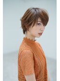 柔らかいシルエットの大人可愛いスタイル