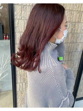 フィオーレ ヘアデザイン(FIORE hair design) ワインレッド/ブリーチなし/ラベンダー