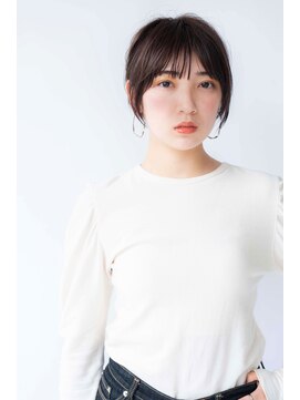 マッシュアンドマッシュアヴェダ ららぽーと福岡店(mash&mash AVEDA) 【シースルーバング】丸みショート　20代30代40代　ララポート