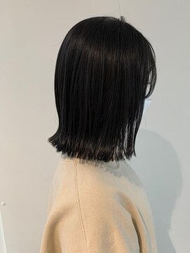 リンダバイネオリーブ 白楽店(Linda by neolive) ぱつんとしたしたシルエットが可愛いミディアムヘア