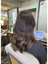 ヘアアンドメイク スタジオ ミムロ(HAIR&MAKE STUDIO MIMURO)&nbsp;レイヤーカット・艶グレージュ・グラデーションカラー