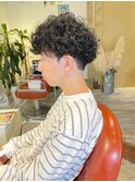 メンズパーマ プードルパーマ  メンズカット メンズ眉毛カット