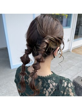 テクライズ 豊橋店(TECHRISE) ☆結婚式ヘア、ヘアセット、編みおろし、ちぐはぐセット☆